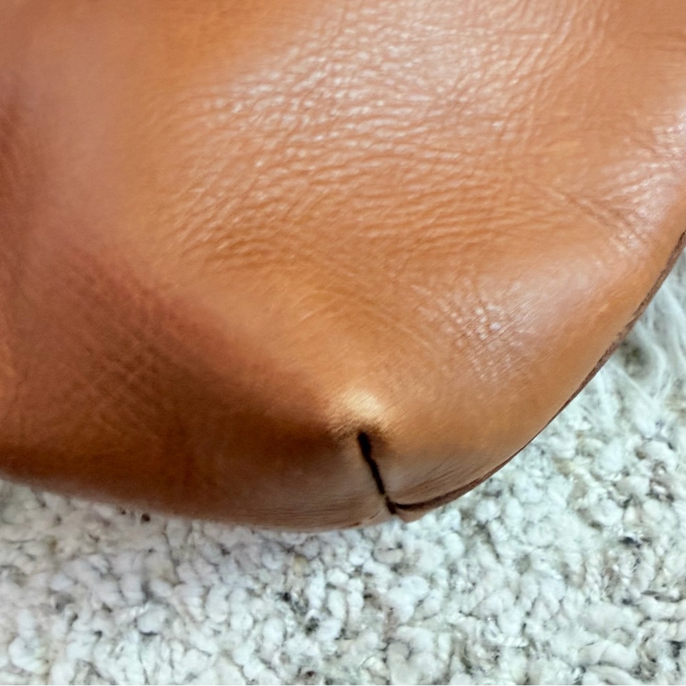 Madewell Zip Top Mini Transport Tote in English Saddle Leather - Picture 7 of 10